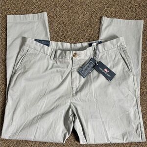 Vineyard Vines Gray Chino Pants Lightweight Cotton Blend